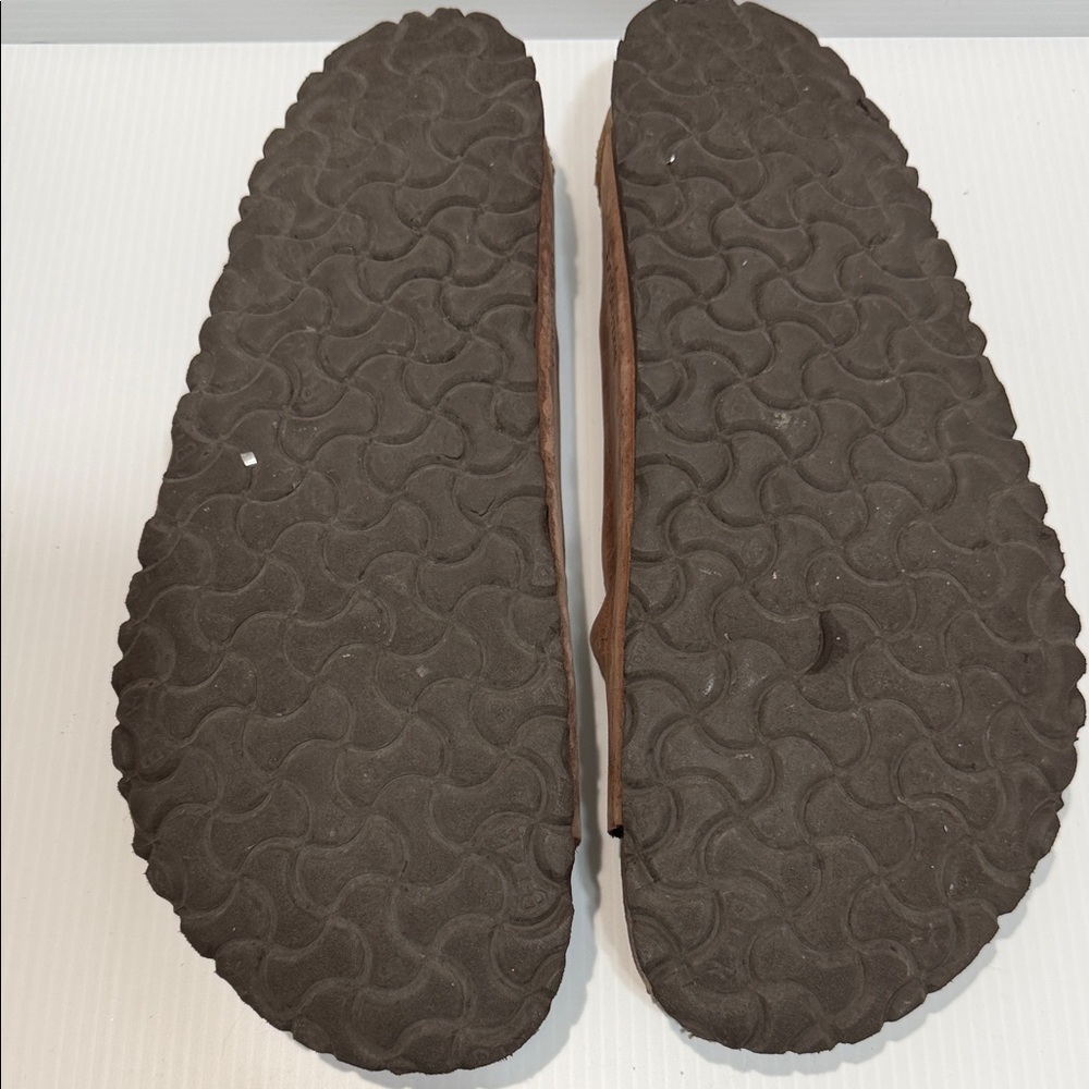 Birkenstock Brown Leather Sandals, Size 46, 13-13.5 US - Picture 2 of 9